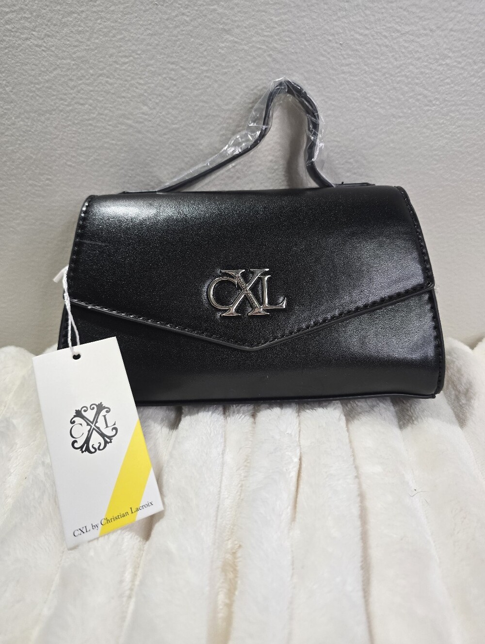 CXL by Christian Lacroix Laine Matte Patent Top Handle Crossbody